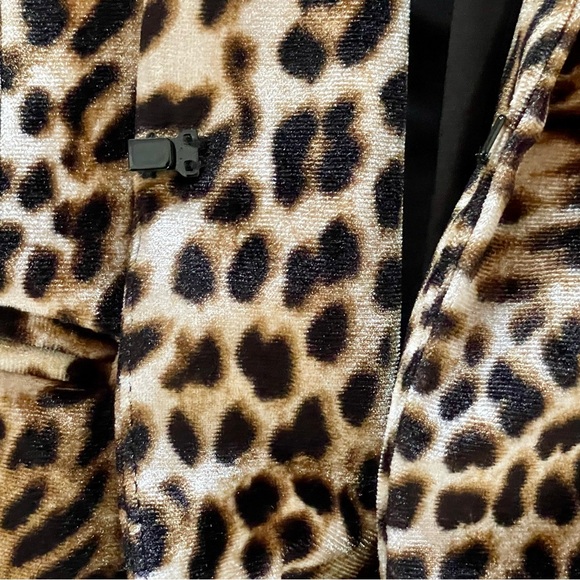 Libby Edelman Velvet Leopard Print Blazer Jacket Women’s XS - Picture 5 of 8